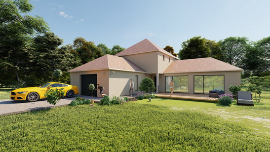 Construction d'une maison individuelle contemporaine — Nassandres-sur-Risle (27)