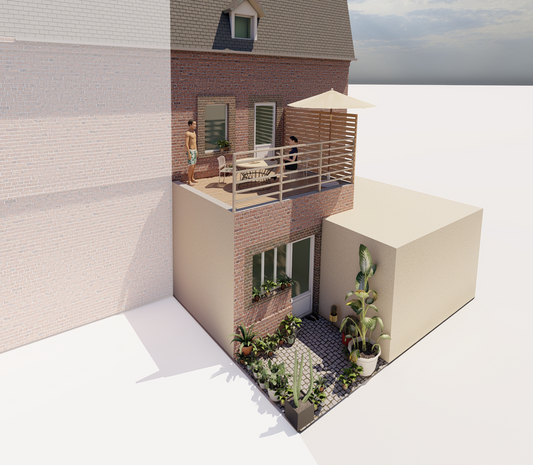 Extension d'une maison de ville - Deauville (14)