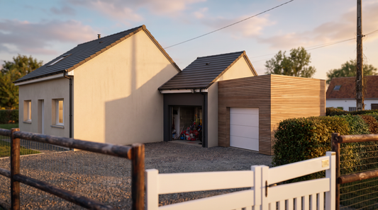 Création d’un nouveau garage & réhabilitation de l’ancien garage en pièce habitable - Saint-Jean-de-Livet (14)