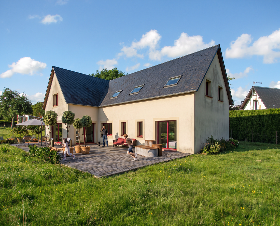 Construction d'une maison individuelle avec sous-sol aménagé — Grandcamp (27)
