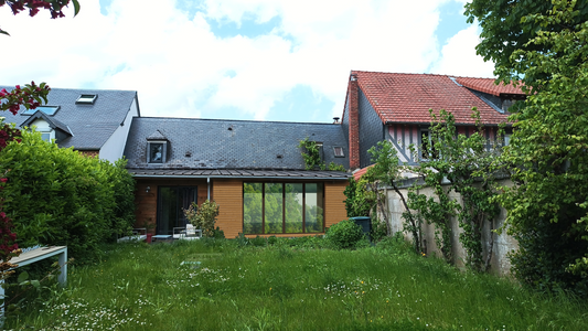 Rénovation façade normande et création espace de vie - Calvados (14)