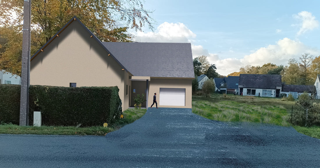Construction d'une maison individuelle avec garage intégré - La Ferté-en-Ouche (61) - Les Ateliers Lemercier